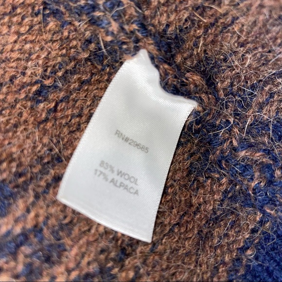 Pendleton Wool Alpaca Sweater Open front Cardigan Size L - Picture 11 of 15